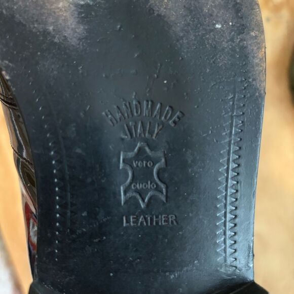 Stanley Blacker Men’s Tuxedo Leather Slip On Shoes Black Sz 10.5 - Picture 6 of 6